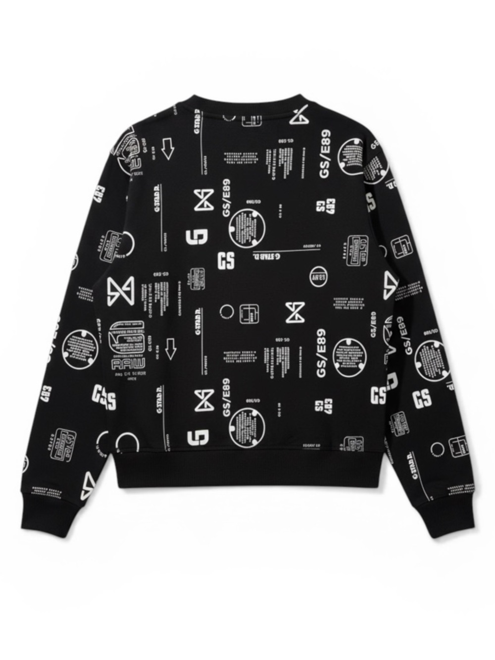 G-Star Raw Women’s Graphic Oversized Sweatshirt S Cyberpunk E-girl Alternative - Picture 2 of 12